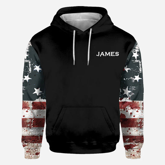 BlueJose The Closer I Get To Nature The Father I Am From Idiots, Personalized Hunting All Over Shirt, Personalized 3D Hoodie For Hunting Lover