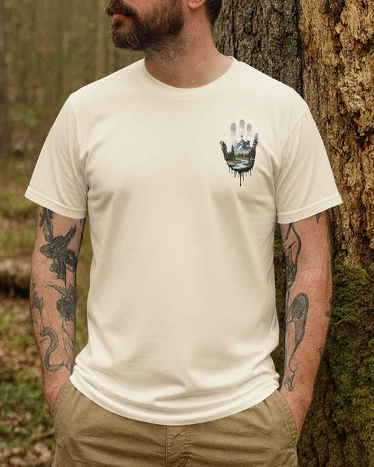 BlueJose I'm A Hiker Of His Hills Personalized Hiking Shirt - Sand