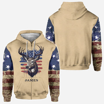 BlueJose Hunting For Life, Personalized Hunting All Over Shirt, Personalized 3D Hoodie For Hunting Lover