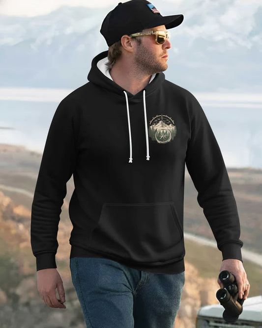 BlueJose My Soul Meets God Personalized Hiking Shirt - Black