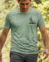 BlueJose When God Gives You Mountains Personalized Hiking Shirt - Green