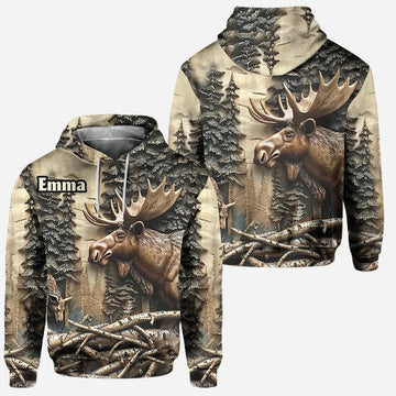 BlueJose Love Hunting, Personalized Hunting All Over Shirt, Personalized 3D Hoodie For Hunting Lover