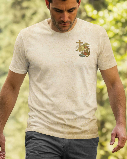 BlueJose I've Got Hiking In My Veins Personalized Hiking 3D Shirt - Sand