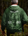 BlueJose I've Got Hunting In My Veins And Jesus In My Heart Green Shirt, Personalized Hunting 3D Shirt