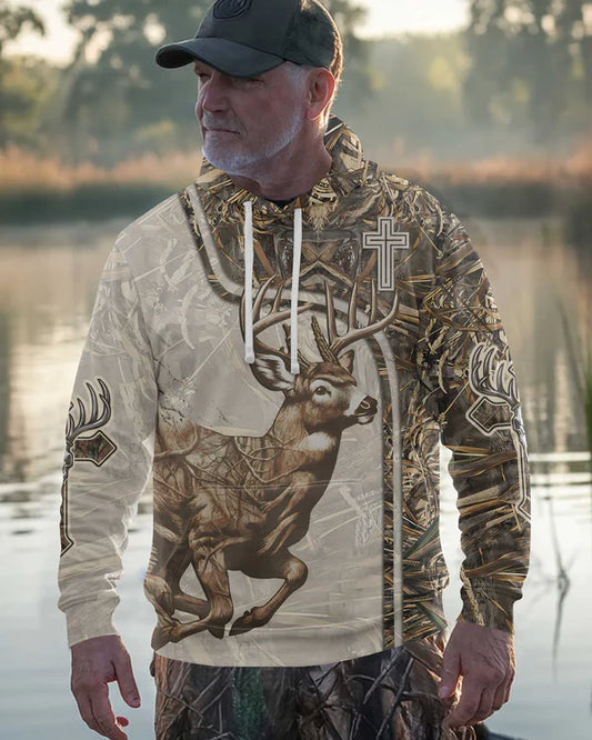 BlueJose Blessed With Hunting Therapy From God Shirt, Personalized Hunting 3D Shirt