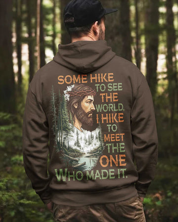 BlueJose Some Hike To See The World Personalized Hiking Shirt - Brown