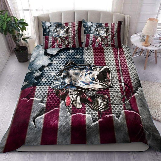 BlueJose Fishing Flag Pattern Bedding Set