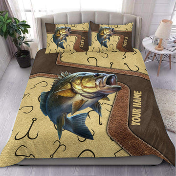 BlueJose Fishing Hook Personalized Bedding Set