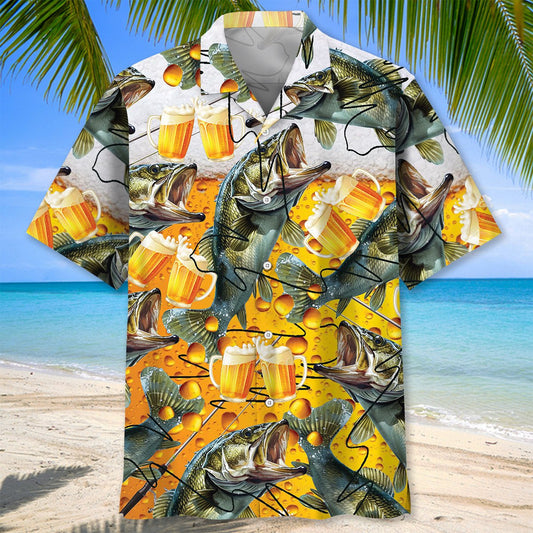 BlueJose I Rescue Fish From Water And Beer From Bottles Hawaiian Shirt