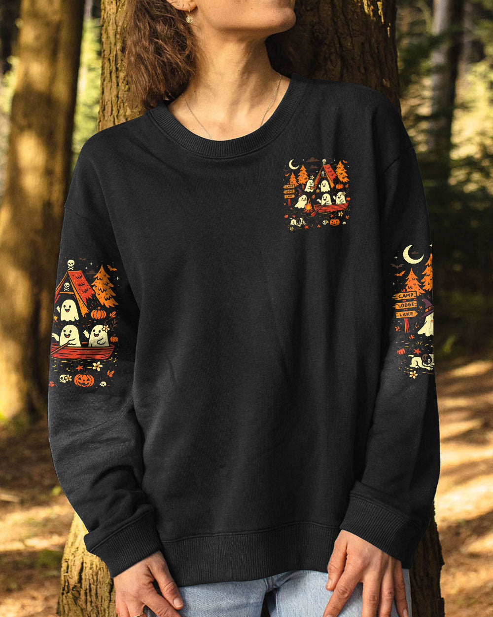 MAKING MEMORIES ONE CAMPFIRE AT A TIME BOO HALLOWEEN ALL OVER PRINT - TLTR1607252