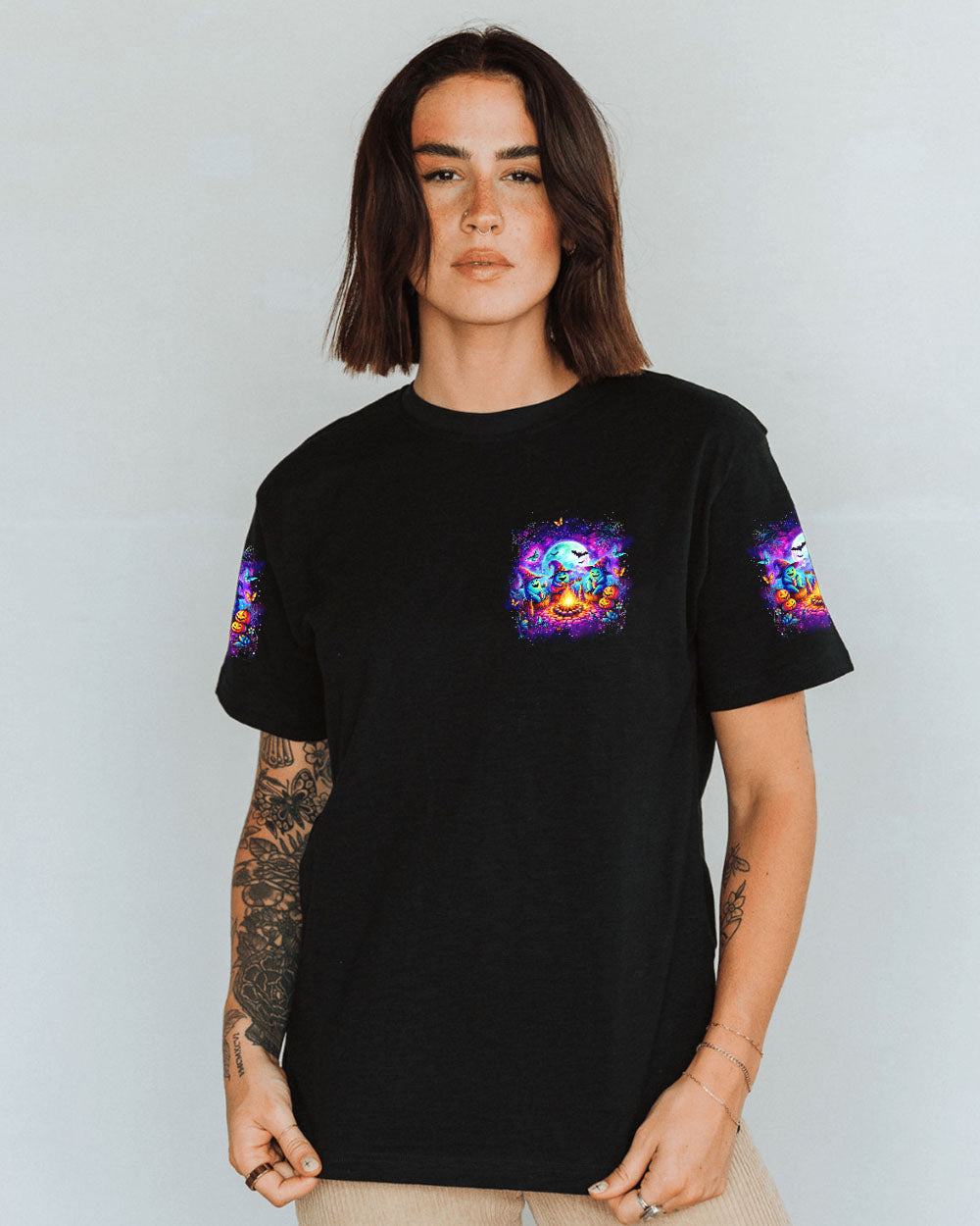 MY BROOM BROKE SO NOW HALLOWEEN CAMPING ALL OVER PRINT - YHLT0708241