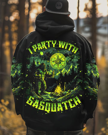 I PARTY WITH SASQUATCH BIGFOOT ALL OVER PRINT - TLNO2002252
