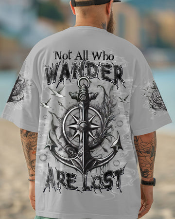 NOT ALL WHO WANDER ARE LOST ANCHOR COMPASS ALL OVER PRINT - TLTW1402252