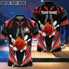 BlueJose Bowling And Pins Thunder Pattern Multicolor Personalized Name 3D Shirt