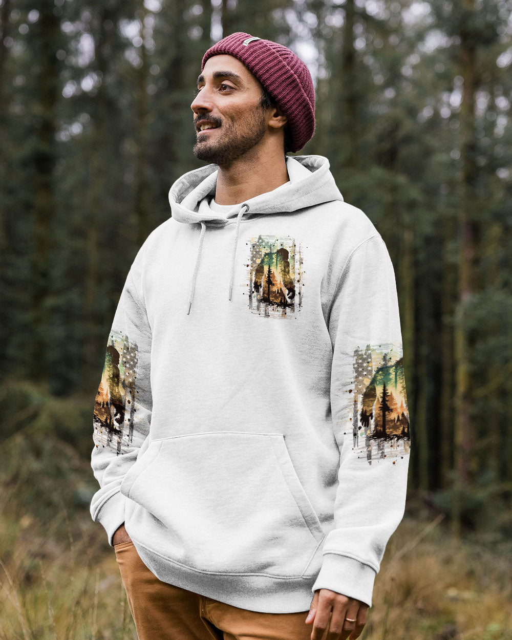 BORN TO EXPLORE DESTINED TO BE WILD BIGFOOT ALL OVER PRINT - TLPQ1309243