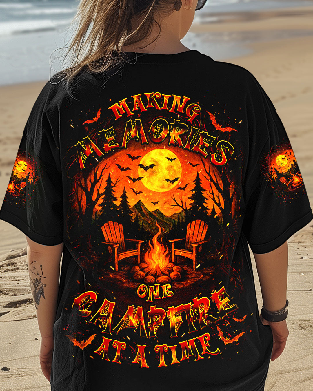 MAKING MEMORIES ONE CAMPFIRE AT A TIME HALLOWEEN ALL OVER PRINT - YHDU2207252