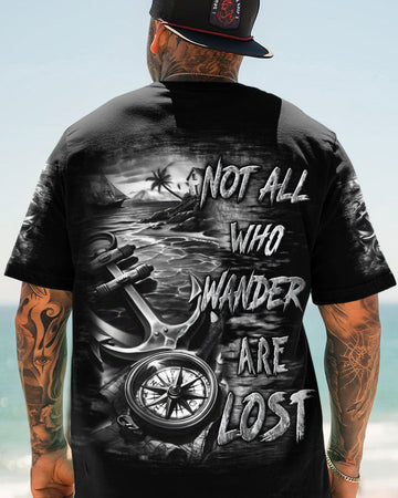 NOT ALL WHO WANDER ARE LOST ANCHOR COMPASS ALL OVER PRINT - YHLN0904252