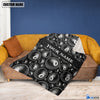 BlueJose Custom Name Billiards 8 Ball Pattern Blanket