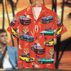 Bluejose Custom Classic Car Photo Hawaiian Shirt, Gift For Car Lovers