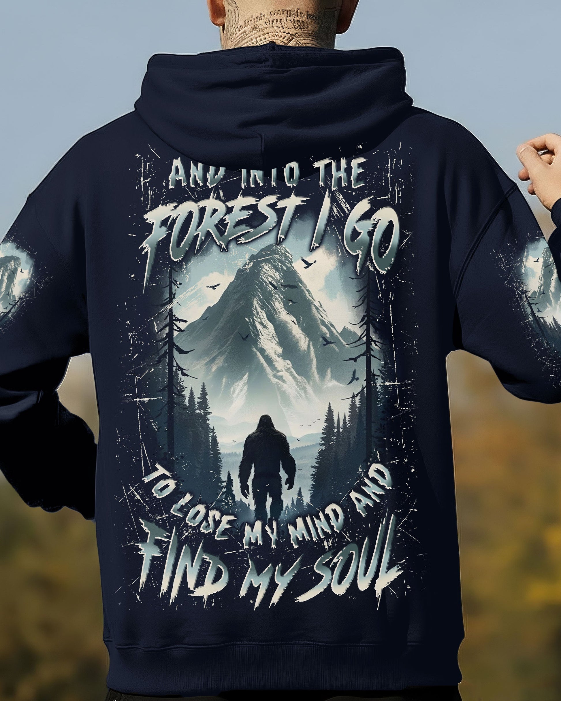 AND INTO THE FOREST I GO BIGFOOT ALL OVER PRINT - YHLN0212251