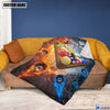 BlueJose Custom Name Billiards Fire & Water 2 Blanket