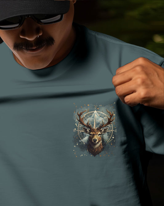 NOT ALL WHO WANDER ARE LOST DEER COMPASS ALL OVER PRINT - YHLN2611253