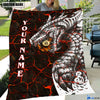 BlueJose Custom Name Billiards Dragon Blanket