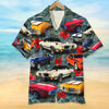 Custom Car Photo Hawaiian Shirt, Floral Pattern, Gift For Car Lovers