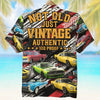 Not Old Just Vintage Authentic - Custom Classic Car Photo Hawaiian Shirt - Gift For Car Lovers