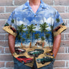 Custom Classic Car Photo Hawaiian Shirt, Beach Pattern, Summer Gift (Up To 5 Photos)