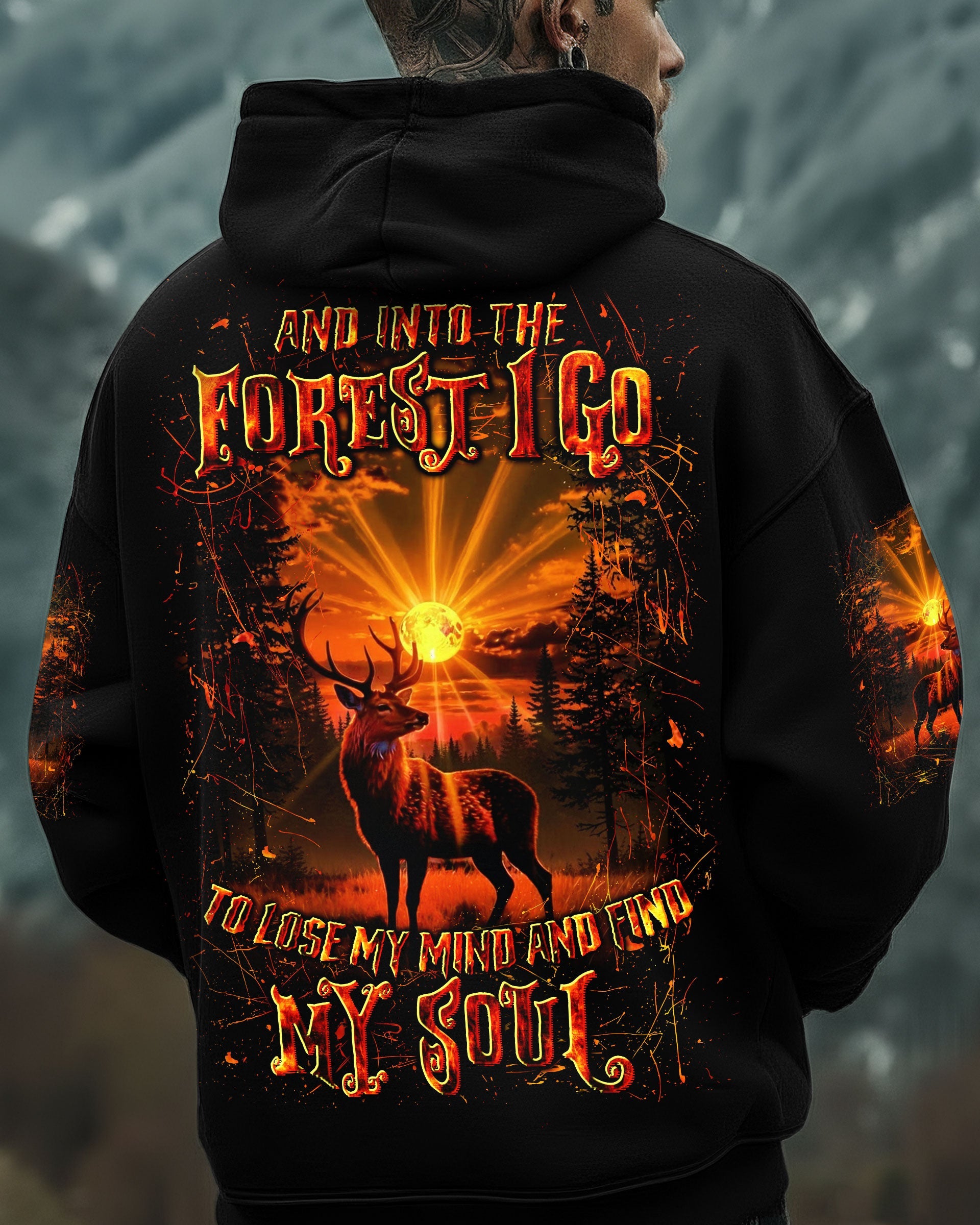 AND INTO THE FOREST I GO DEER ALL OVER PRINT - YHLN2011252