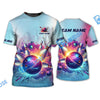 BlueJose Bowling Paint Boom Customized Name, Team Name 3D Shirt