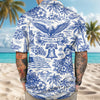 BlueJose America 250th Anniversary Toile De Jouy Style Patriotic Hawaii Shirt