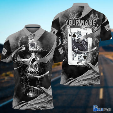 BlueJose Jack Card In Head Personalized Name Unisex Shirt