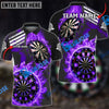 BlueJose Darts Wall Of Flame War Personalized Name, Team Name Shirt (5 Colors)