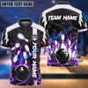 BlueJose Bowling And Pins Vengeful Flame Customized Name 3D Shirt (6 Colors)