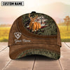 BlueJose Cross America Hunting Deer Leather Pattern Multicolor Personalized Cap