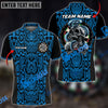 BlueJose Darts Skull Snake Skin Pattern Personalized Name, Team Name 3D Shirt (6 Colors)