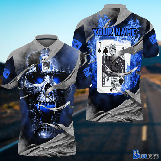 BlueJose Jack Card In Head Personalized Name Unisex Shirt