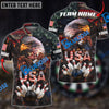 BlueJose Bowling Eagle The Pride Of America Customized Name, Team Name 3D Shirt