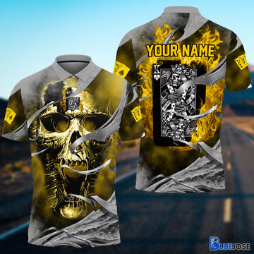 BlueJose King Card In Head Personalized Name Unisex Shirt