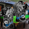 BlueJose Billiards Ball 8 Viking Skull Warrior Personalized Name, Team Name Unisex Shirt ( 2 Colors )