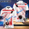 BlueJose Bowling And Pins Lines Pattern Customized Name 3D Shirt ( 6 Colors)
