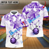 BlueJose Bowling And Pins Triangle Art Customized Name 3D Shirt (6 Colors)