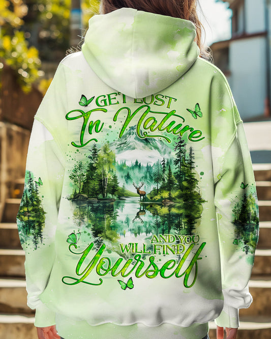 GET LOST IN NATURE AND FIND YOURSELF COMPASS ALL OVER PRINT - TYQY0110244