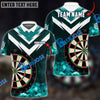 BlueJose Darts Fire Thunder Arrow Pattern Personalized Name Shirt (6 Colors)