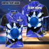 BlueJose Bowling Broken Pins Colorful Multicolor Customized Name 3D Shirt, Personalized Shirts For Bowling Players