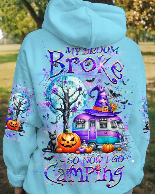 MY BROOM BROKE SO NOW HALLOWEEN CAMPING ALL OVER PRINT - YHHG0908242