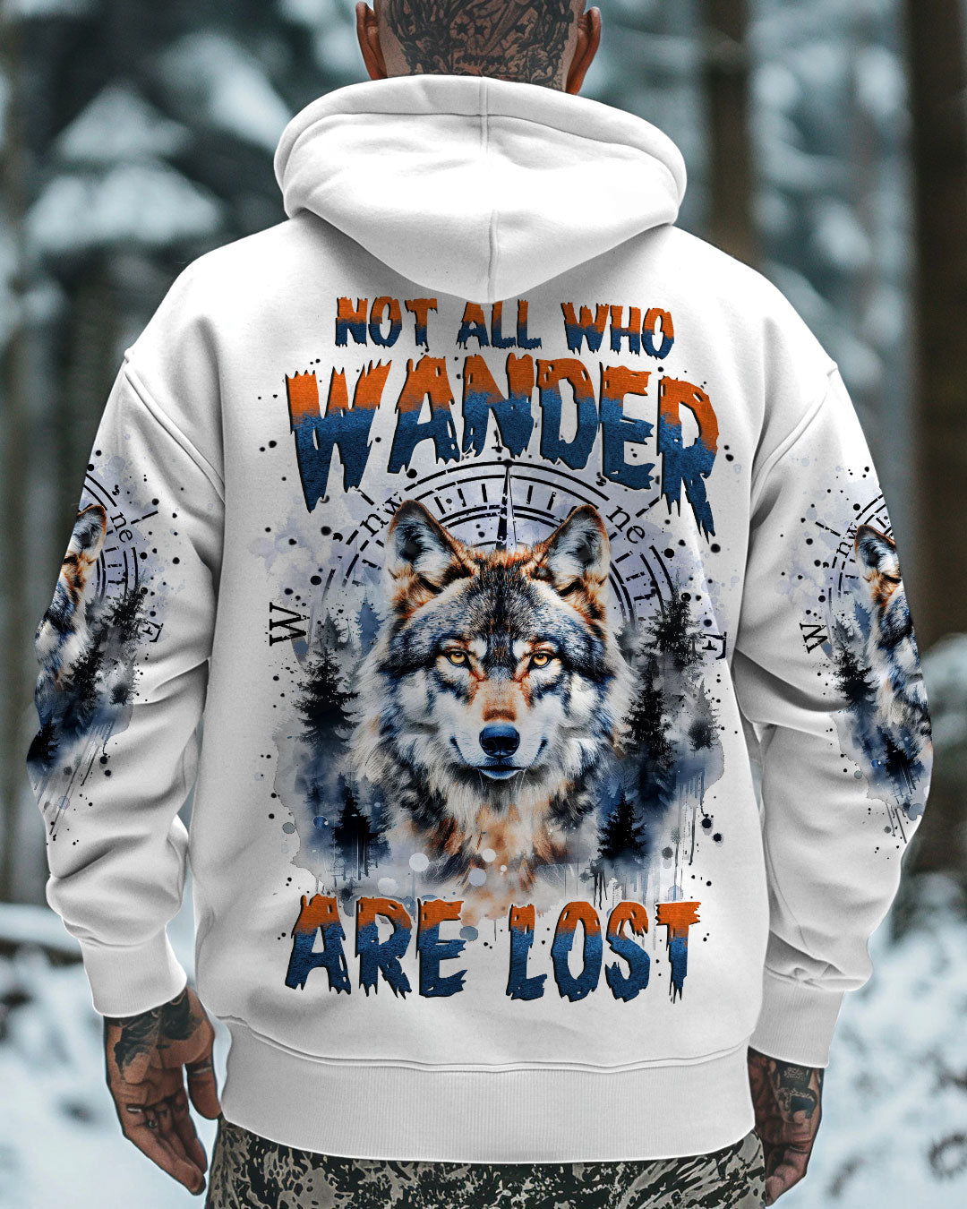 NOT ALL WHO WANDER ARE LOST WOLF ALL OVER PRINT - TYTM1111244