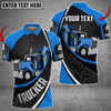 Bluejose Personalized Truck Multicolor Polo Shirt, Unique Fashion Accessory For Truck Driver